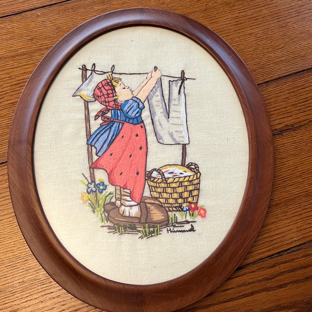 Hummel Needlepoint Picture - Picture 1 of 4